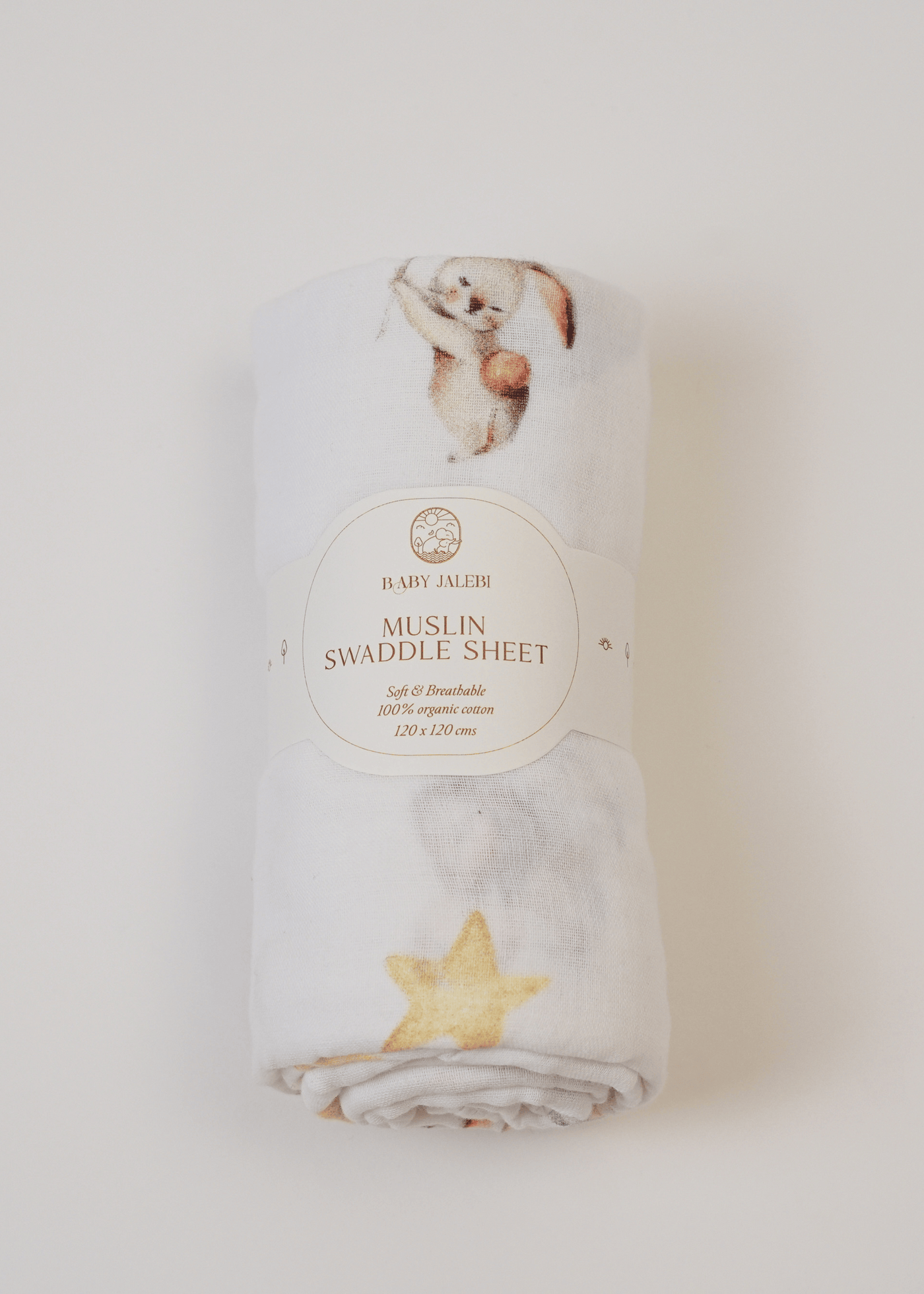 Up in The Clouds Organic Muslin Swaddle