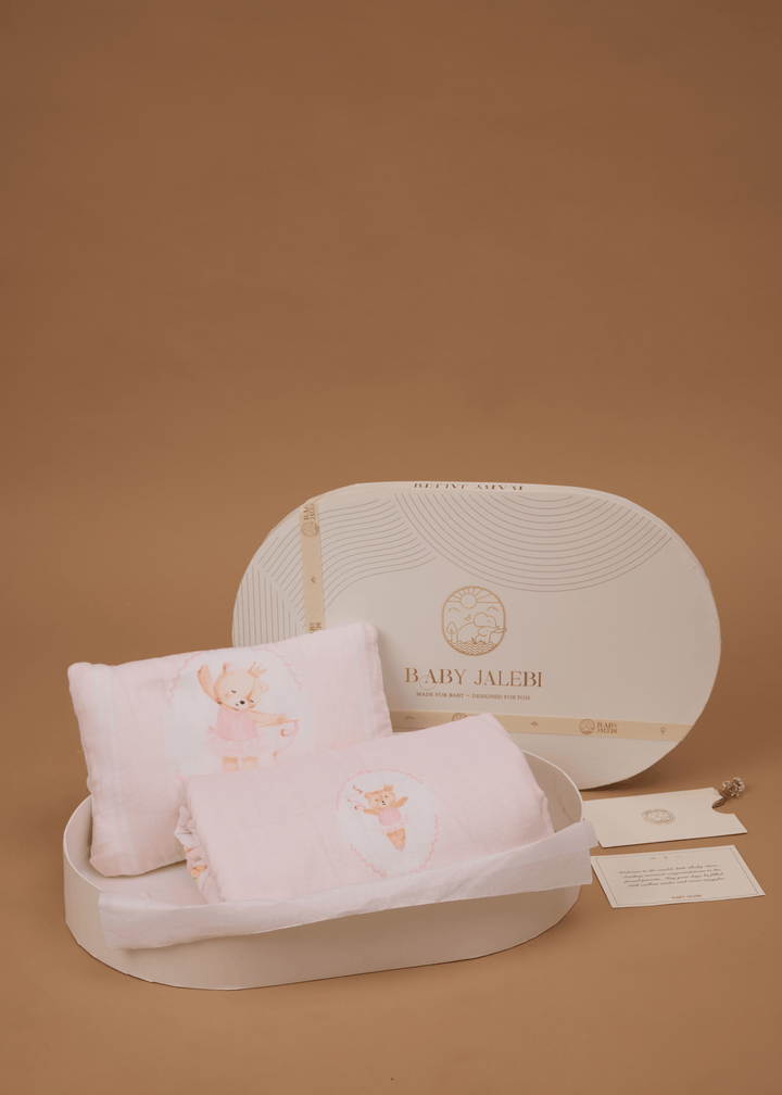 Prima Ballerina Bear Blanket & Pillow Gift Box