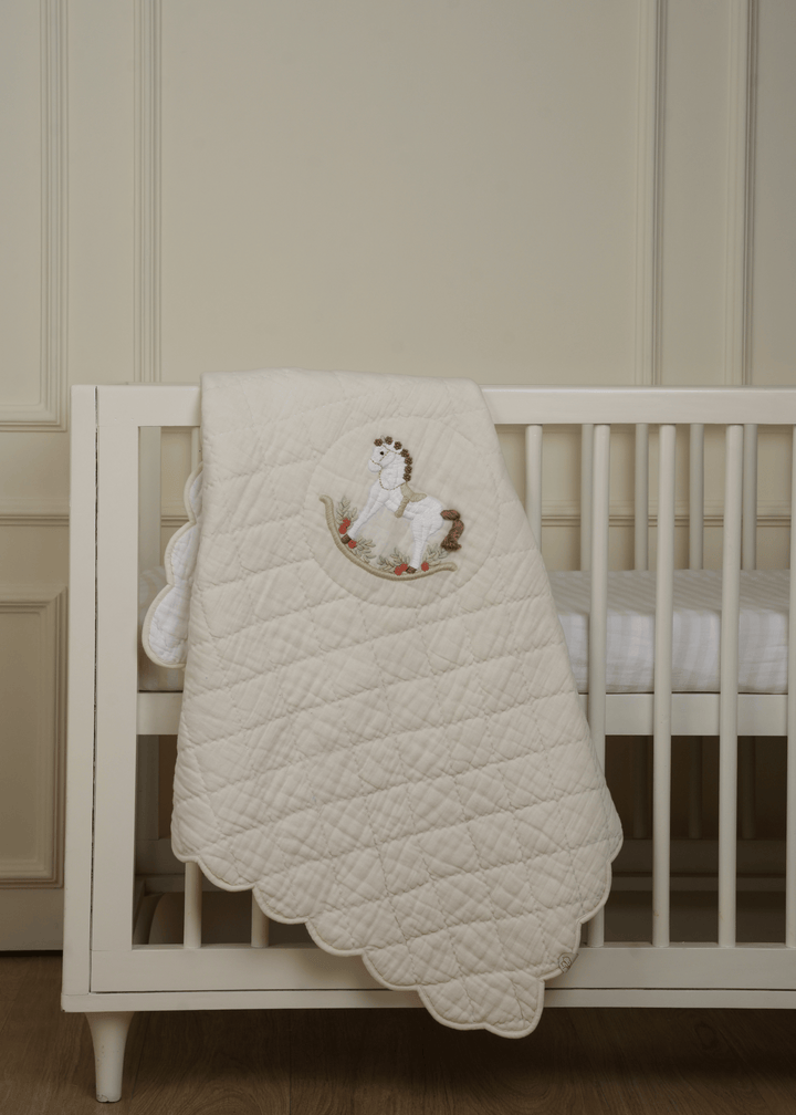 Rocking Horse Baby Blanket & Pillow Gift Set