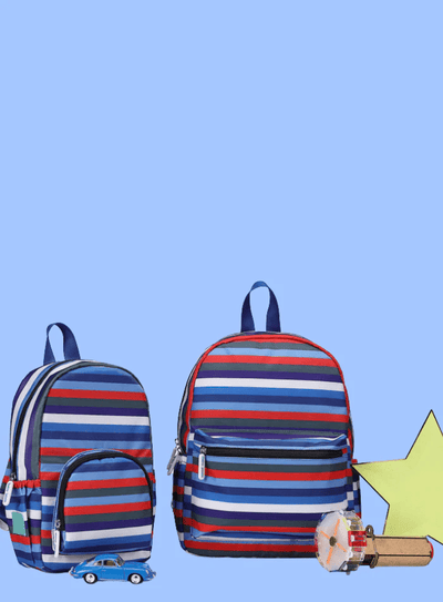 Nautical Stripe 14 '' Big Kid Backpack
